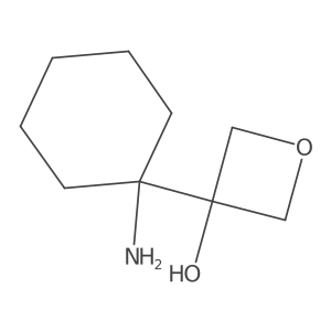 3-(1-Aminocyclohexyl)oxetan-3-ol Structure