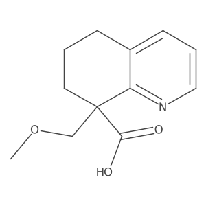 8-(Methoxymethyl)-5,6,7,8-tetrahydroquinoline-8-carboxylic acid结构式