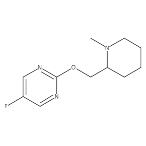 5-Fluoro-2-[(1-methylpiperidin-2-yl)methoxy]pyrimidine Structure