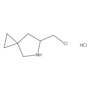 6-(Chloromethyl)-5-azaspiro[2.4]heptane hydrochloride结构式