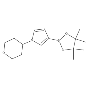 1-(Tetrahydro-2H-pyran-4-yl)-3-(4,4,5,5-tetramethyl-1,3,2-dioxaborolan-2-yl)-1H-pyrrole Structure