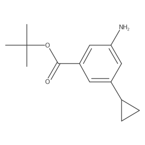Tert-butyl 3-amino-5-cyclopropylbenzoate Structure