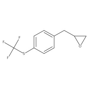 2-({4-[(Trifluoromethyl)sulfanyl]phenyl}methyl)oxirane结构式