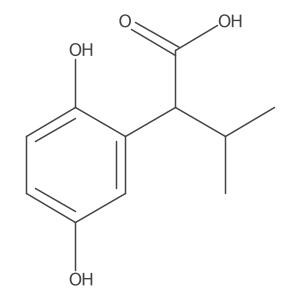 2-(2,5-Dihydroxyphenyl)-3-methylbutanoic acid结构式