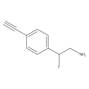2-(4-Ethynylphenyl)-2-fluoroethan-1-amine Structure