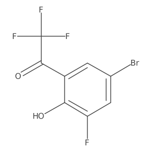 1-(5-Bromo-3-fluoro-2-hydroxyphenyl)-2,2,2-trifluoroethan-1-one Structure