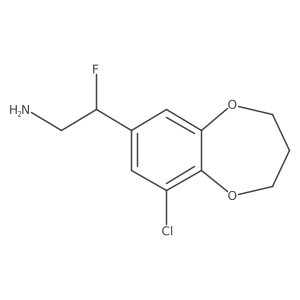 2-(9-chloro-3,4-dihydro-2H-1,5-benzodioxepin-7-yl)-2-fluoroethan-1-amine Structure