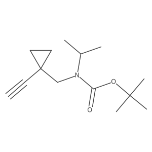 tert-butyl N-[(1-ethynylcyclopropyl)methyl]-N-(propan-2-yl)carbamate Structure