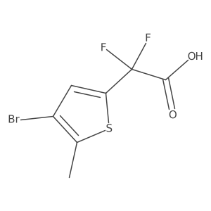 2-(4-Bromo-5-methylthiophen-2-yl)-2,2-difluoroacetic acid结构式