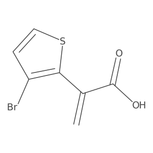 2-(3-Bromothiophen-2-yl)prop-2-enoic acid Structure