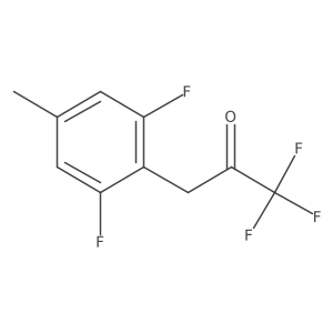 3-(2,6-Difluoro-4-methylphenyl)-1,1,1-trifluoropropan-2-one Structure