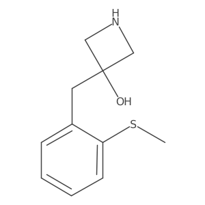 3-{[2-(Methylsulfanyl)phenyl]methyl}azetidin-3-ol结构式