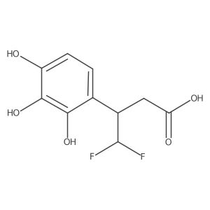 4,4-Difluoro-3-(2,3,4-trihydroxyphenyl)butanoic acid结构式