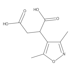 2-(Dimethyl-1,2-oxazol-4-yl)butanedioic acid结构式