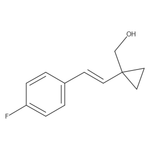{1-[2-(4-Fluorophenyl)ethenyl]cyclopropyl}methanol结构式