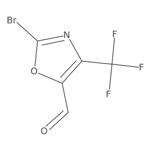 2-Bromo-4-(trifluoromethyl)-1,3-oxazole-5-carbaldehyde Structure
