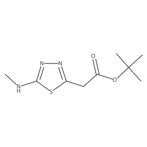 Tert-butyl 2-[5-(methylamino)-1,3,4-thiadiazol-2-yl]acetate Structure