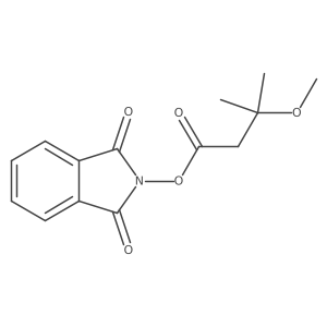 1,3-dioxo-2,3-dihydro-1H-isoindol-2-yl 3-methoxy-3-methylbutanoate结构式