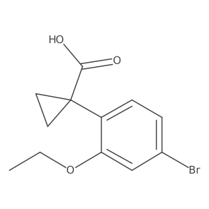 1-(4-Bromo-2-ethoxyphenyl)cyclopropane-1-carboxylic acid Structure
