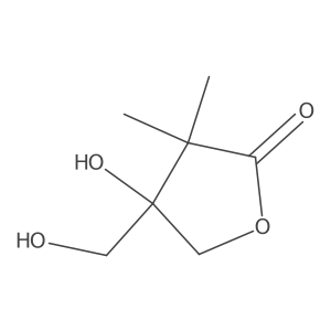4-Hydroxy-4-(hydroxymethyl)-3,3-dimethyloxolan-2-one Structure