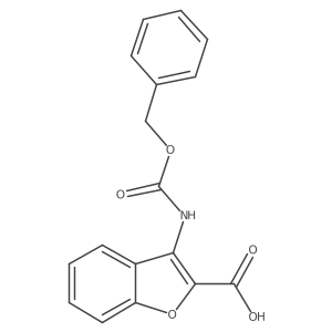 3-(Phenylmethoxycarbonylamino)-1-benzofuran-2-carboxylic acid Structure