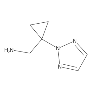 [1-(Triazol-2-yl)cyclopropyl]methanamine Structure