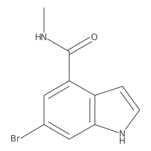 6-Bromo-1H-indole-4-carboxylic acid methylamide Structure