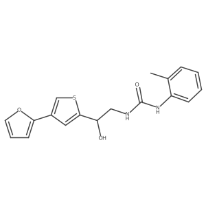 1-[2-[4-(Furan-2-yl)thiophen-2-yl]-2-hydroxyethyl]-3-(2-methylphenyl)urea Structure
