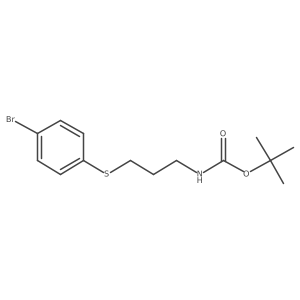 tert-Butyl (3-((4-bromophenyl)thio)propyl)carbamate Structure