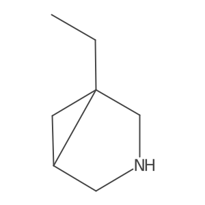 rac-(1R,5S)-1-ethyl-3-azabicyclo[3.1.0]hexane结构式