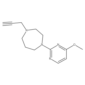 1-(4-Methoxypyrimidin-2-yl)-4-prop-2-ynyl-1,4-diazepane结构式