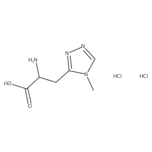 2-Amino-3-(4-methyl-1,2,4-triazol-3-yl)propanoic acid;dihydrochloride Structure