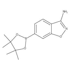 6-(4,4,5,5-Tetramethyl-1,3,2-dioxaborolan-2-YL)benzo[D]isoxazol-3-amine结构式