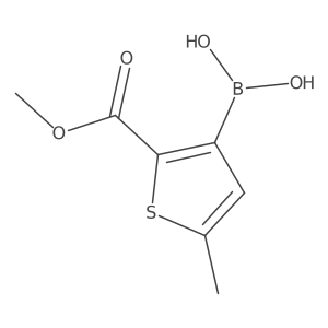 2-(Methoxycarbonyl)-5-methylthiophene-3-boronic acid Structure