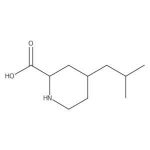(2S,4R)-4-(2-Methylpropyl)piperidine-2-carboxylic acid Structure