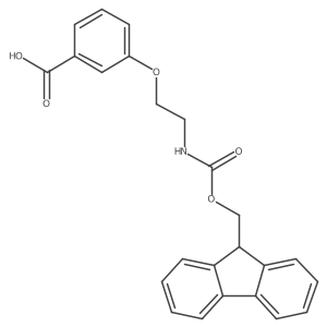 3-[2-(9H-Fluoren-9-ylmethoxycarbonylamino)ethoxy]benzoic acid Structure