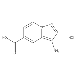 3-Aminopyrazolo[1,5-a]pyridine-5-carboxylic acid;hydrochloride结构式