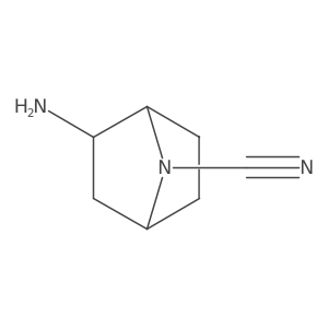 (1R,2R,4S)-2-Amino-7-azabicyclo[2.2.1]heptane-7-carbonitrile结构式