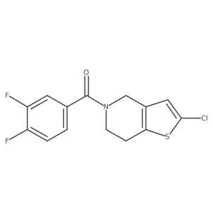 2-chloro-5-(3,4-difluorobenzoyl)-4H,5H,6H,7H-thieno[3,2-c]pyridine Structure