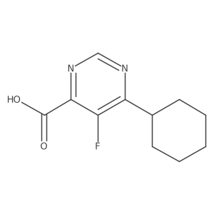 6-Cyclohexyl-5-fluoropyrimidine-4-carboxylic acid Structure