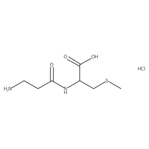 (2R)-2-(3-Aminopropanoylamino)-3-methylsulfanylpropanoic acid;hydrochloride Structure