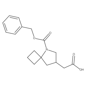 2-{5-[(Benzyloxy)carbonyl]-5-azaspiro[3.4]octan-7-yl}acetic acid结构式