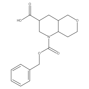 1-[(benzyloxy)carbonyl]-octahydro-1H-pyrano[4,3-b]pyridine-3-carboxylic acid结构式
