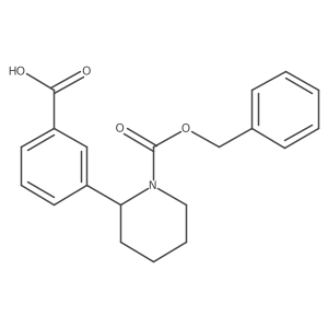 3-{1-[(Benzyloxy)carbonyl]piperidin-2-yl}benzoic acid结构式