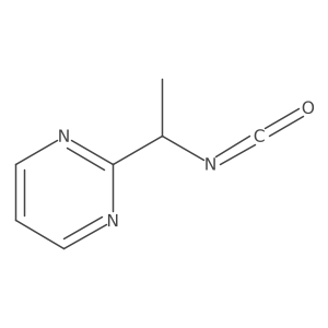 2-(1-Isocyanatoethyl)pyrimidine结构式