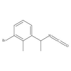 1-Bromo-3-(1-isocyanatoethyl)-2-methylbenzene结构式