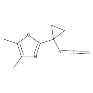 2-(1-Isocyanatocyclopropyl)-4,5-dimethyl-1,3-oxazole Structure
