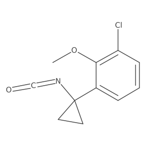 1-Chloro-3-(1-isocyanatocyclopropyl)-2-methoxybenzene结构式