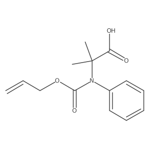 2-Methyl-2-{phenyl[(prop-2-en-1-yloxy)carbonyl]amino}propanoic acid结构式