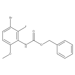benzyl N-(3-bromo-2-fluoro-6-methoxyphenyl)carbamate结构式